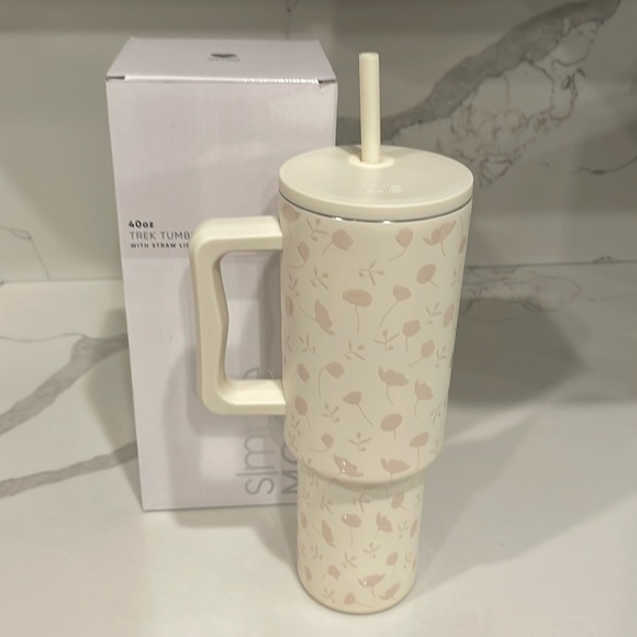 Simple Modern - WHIMSICAL FLORAL 40oz Trek Tumbler - Rare Limited Edition - NWT! - Picture 2 of 9